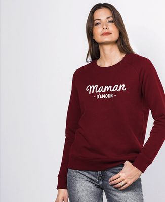 Sweatshirt femme Maman d'amour