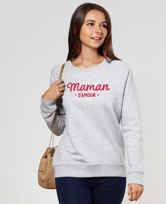 Sweatshirt femme Maman d'amour