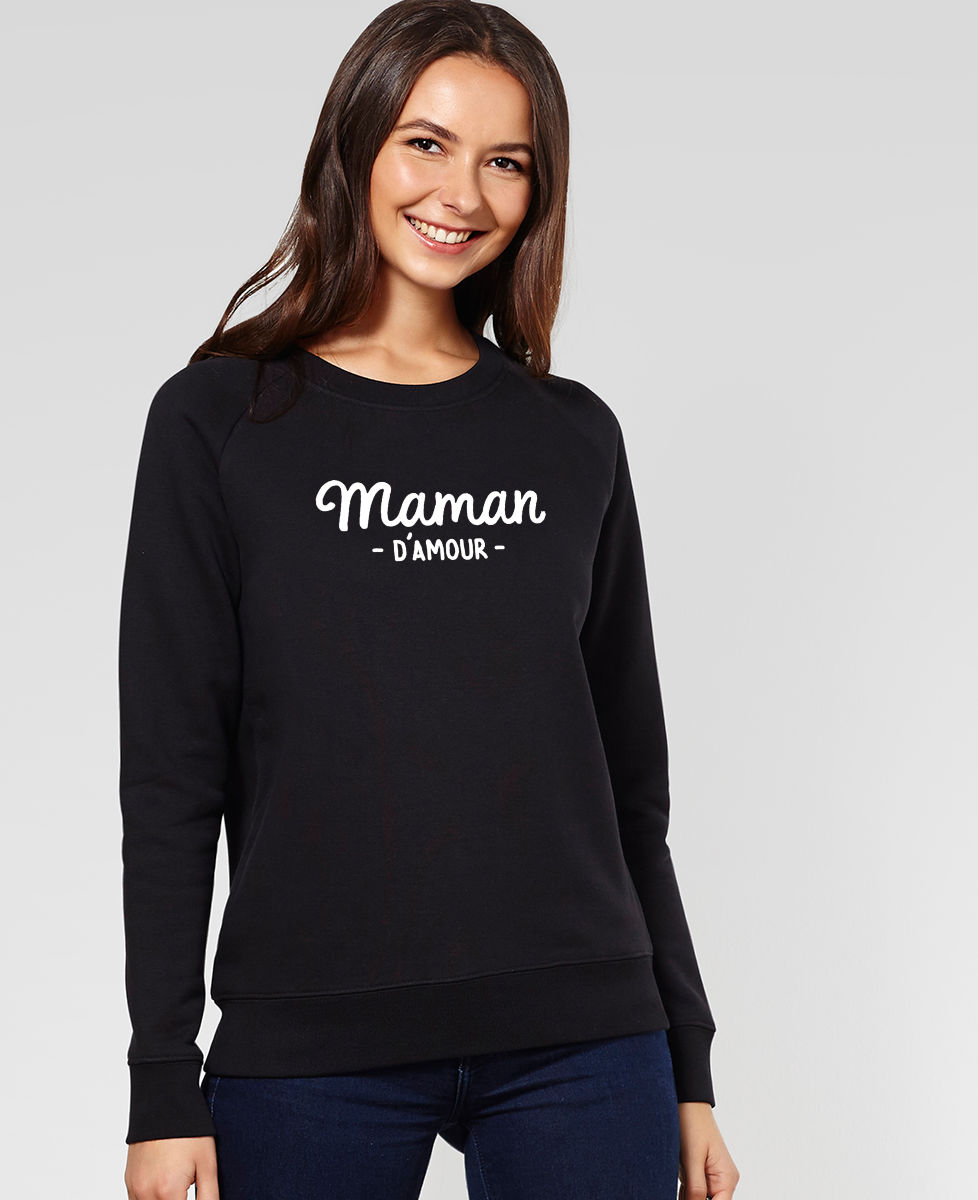 Sweatshirt femme Maman d'amour