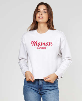 Sweatshirt femme Maman d'amour