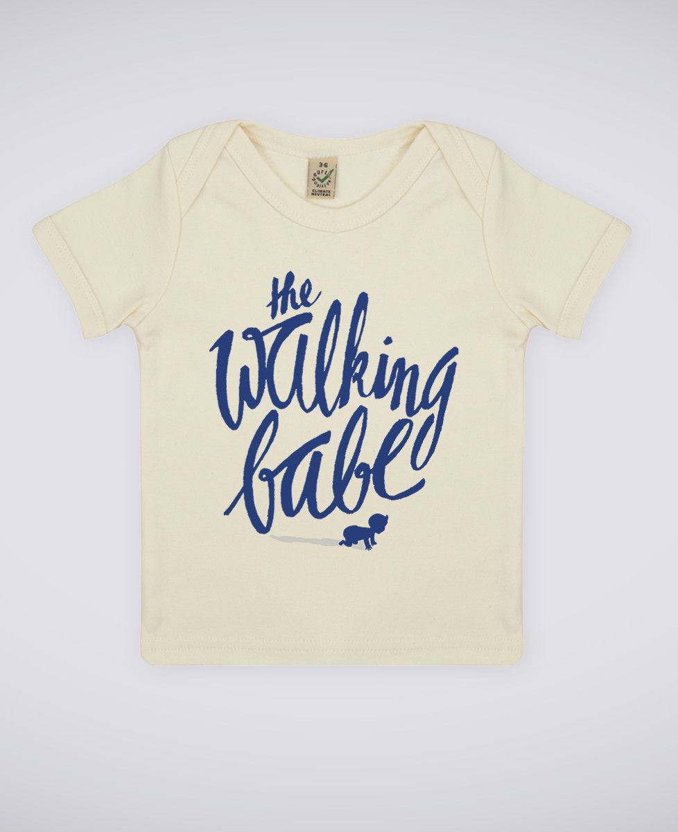 T-shirt bébé The walking babe