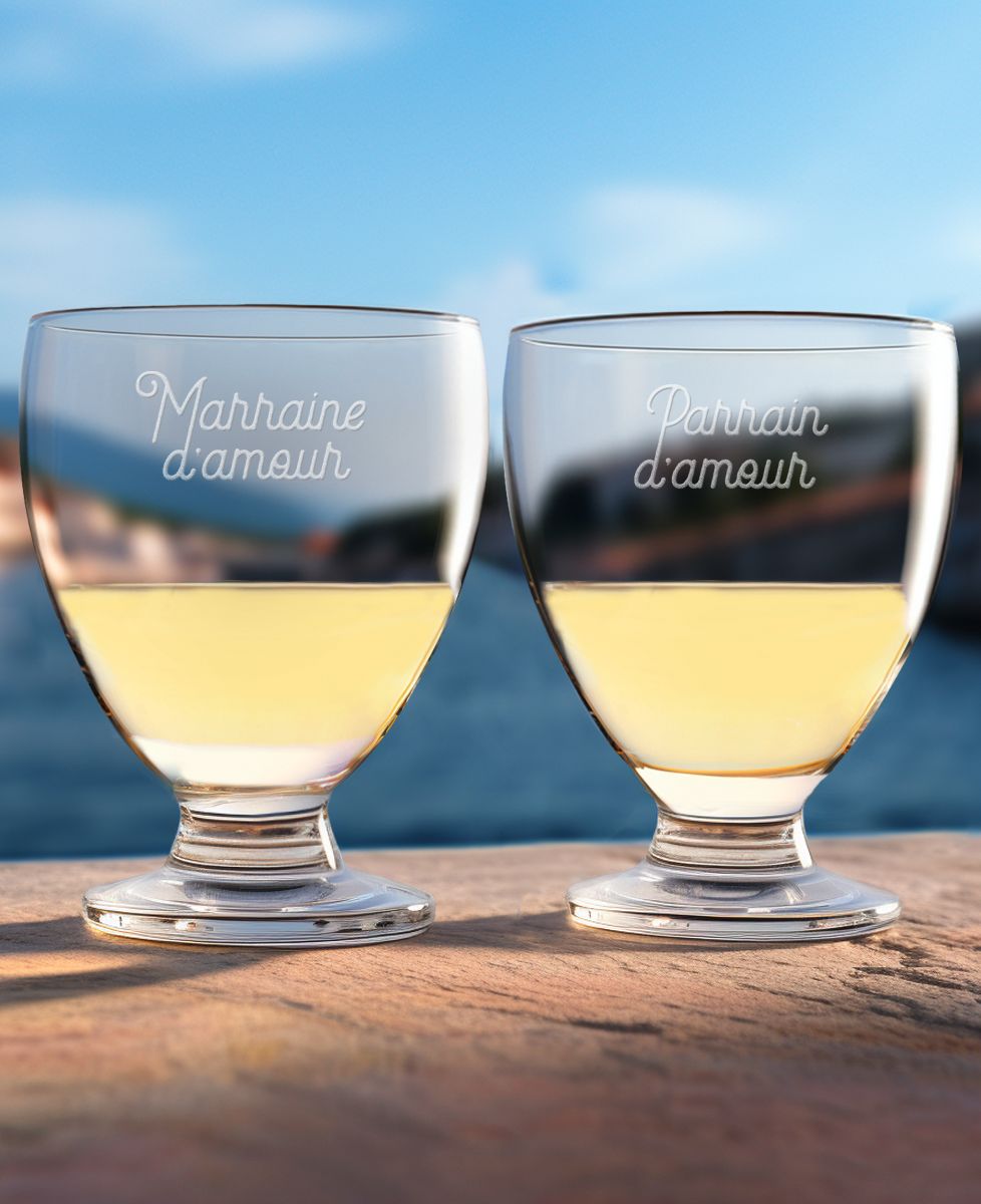 Verre à pastis Marraine d'amour - Apéro