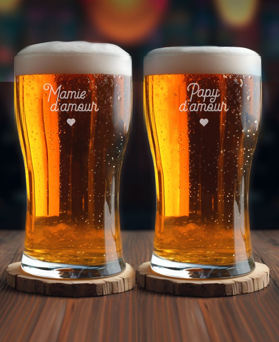 Verre à bière Mamie d'amour - Apéro, Cadeaux Mamie, Mariage