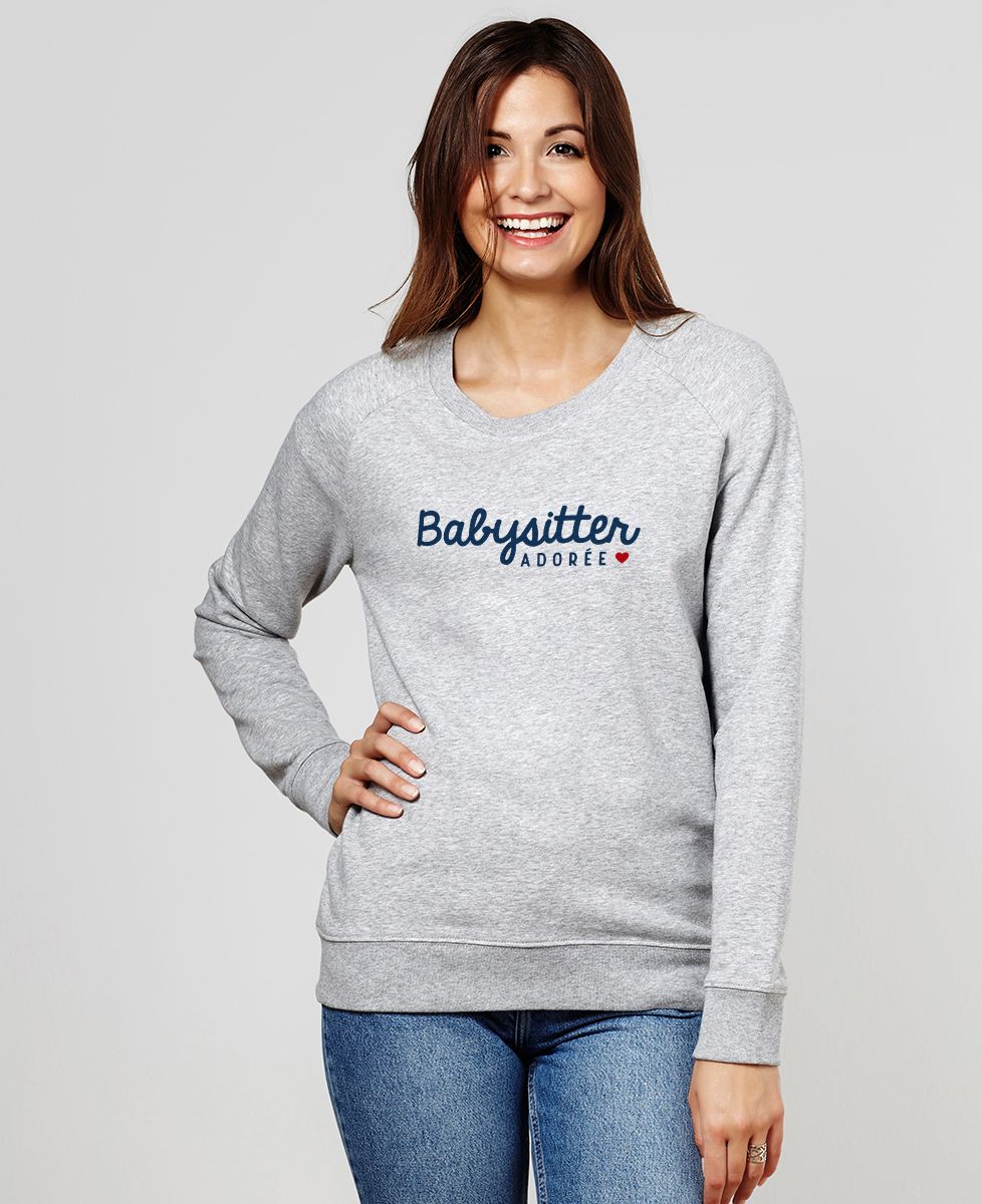 Sweatshirt femme Babysitter adorée