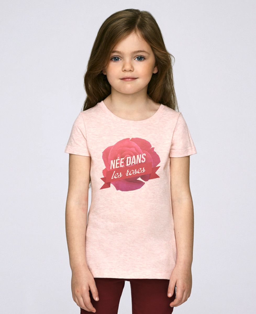 T-Shirt enfant Née dans les roses