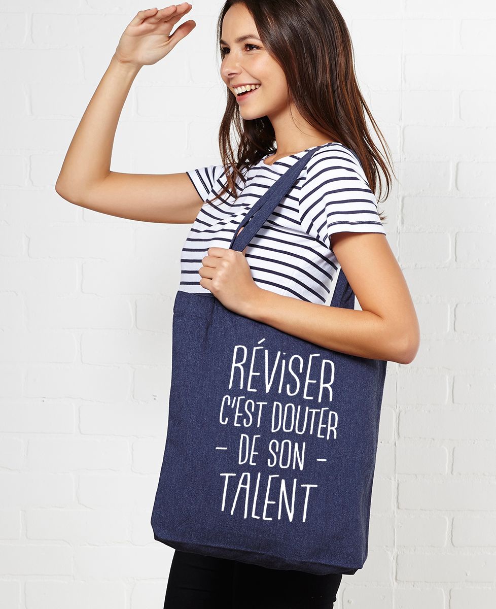 Tote bag Réviser c'est douter de son talent