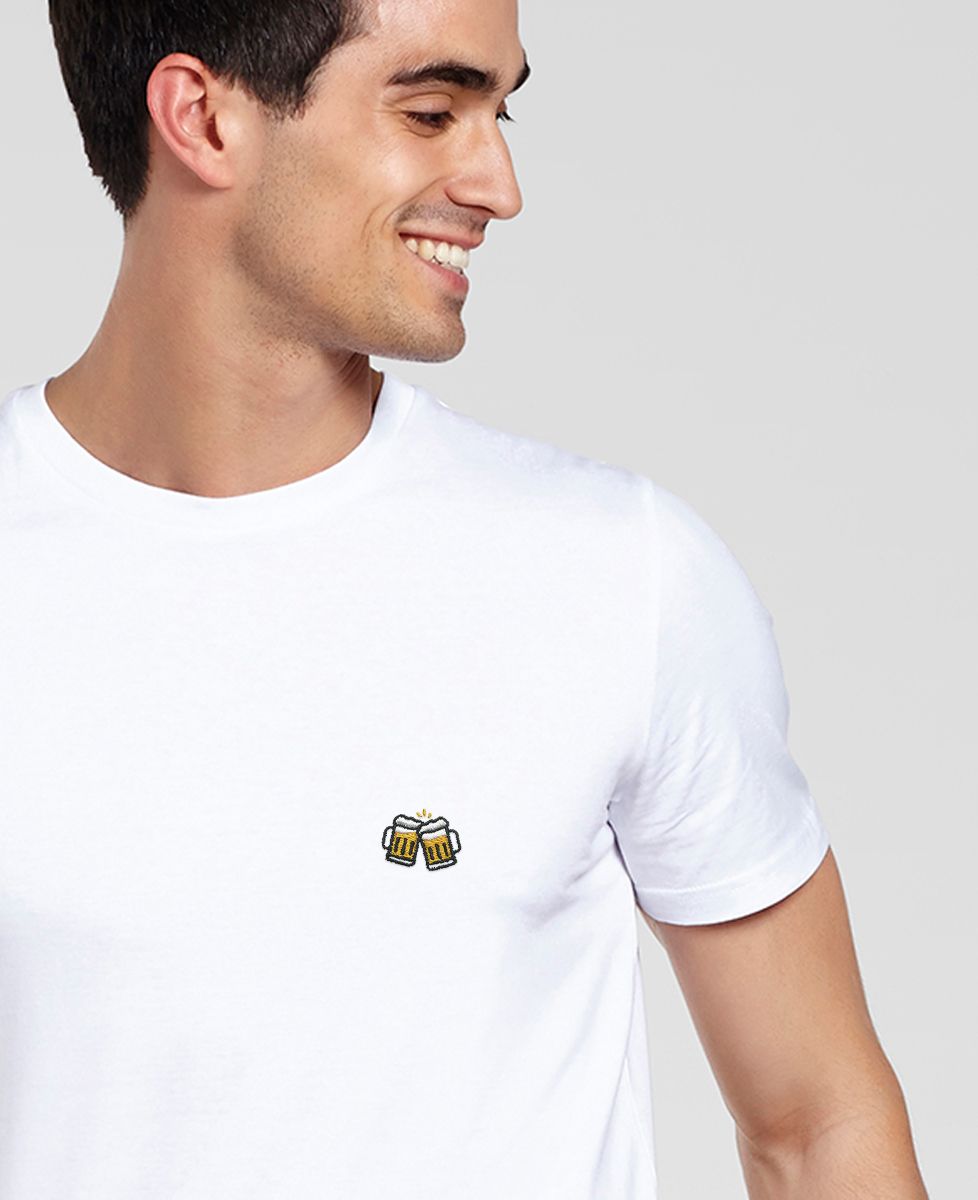 T-shirt per lui Pinte di birra (ricamate) - Aperitivo