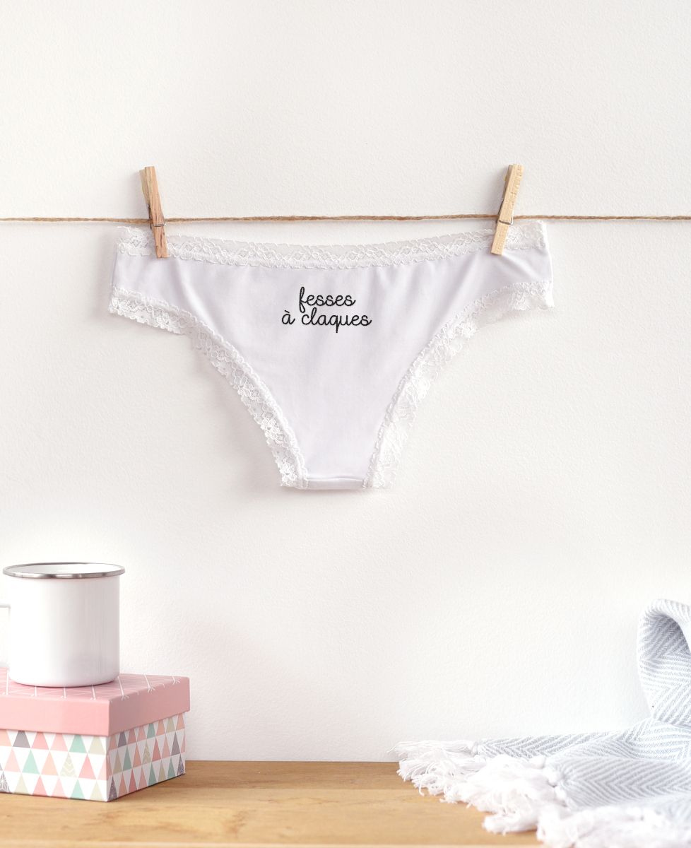 Culotte Fesses à claques (brodé arrière)