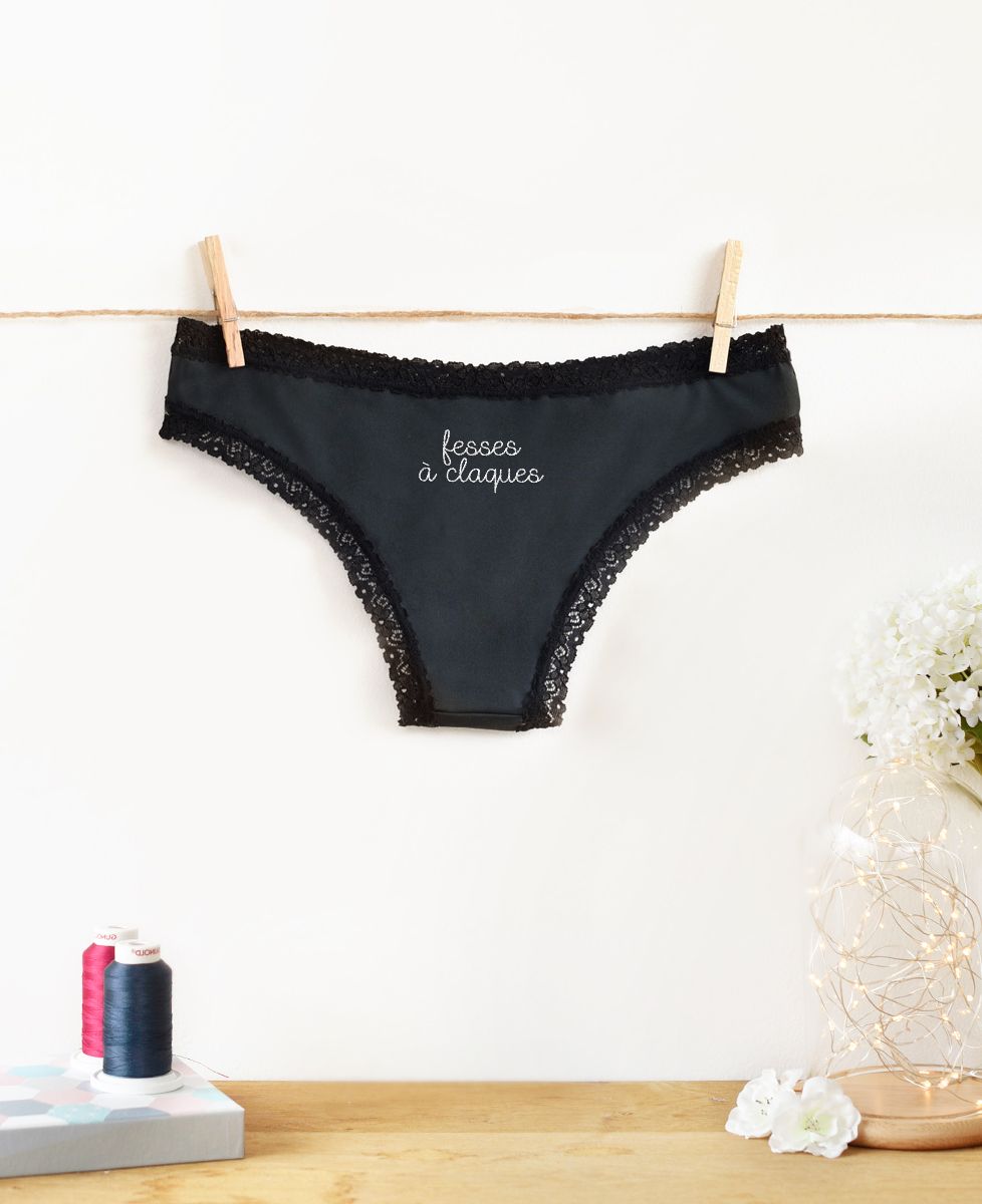 Culotte Fesses à claques (brodé arrière)