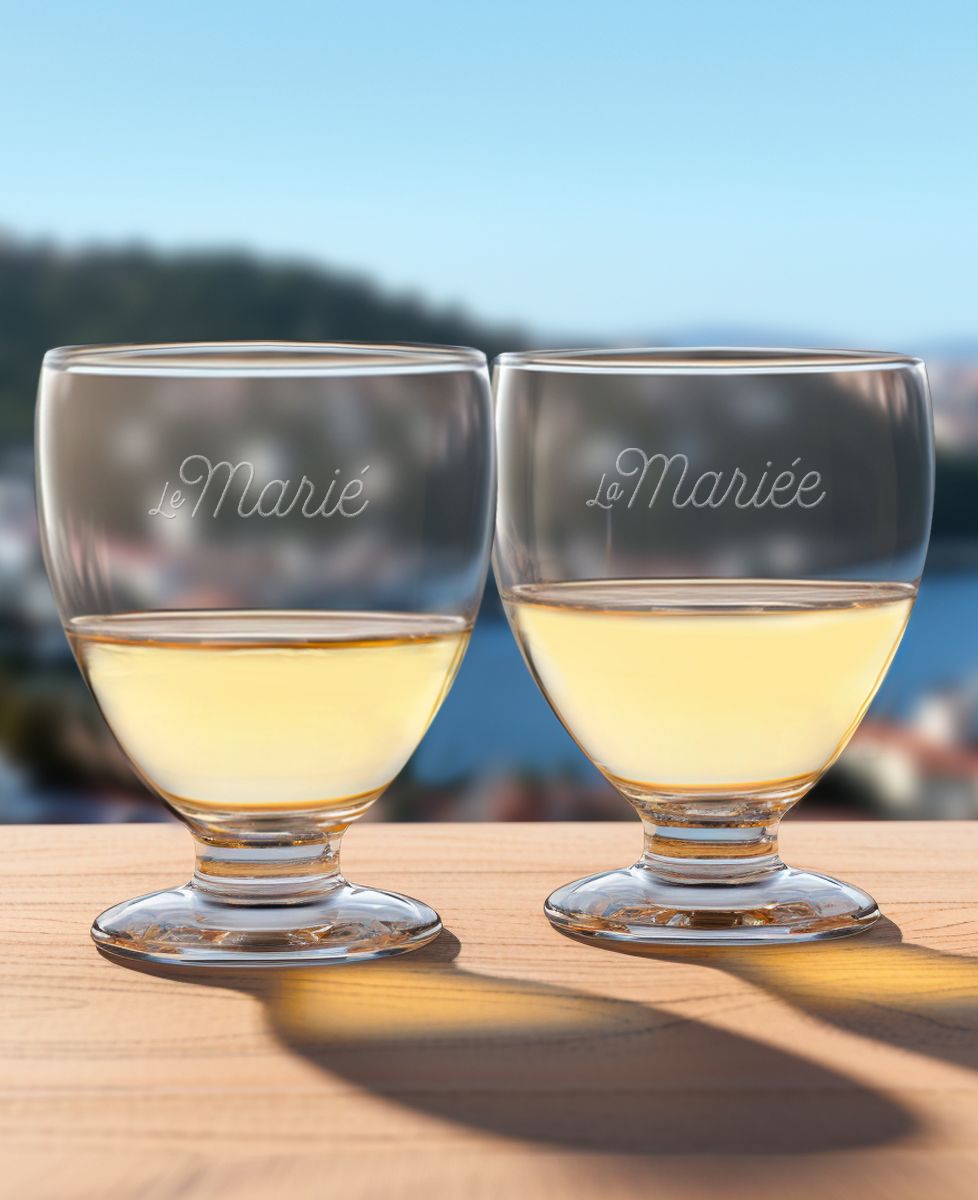 Verre à pastis Le marié - Apéro, EVG, Cadeaux Couple, Mariage