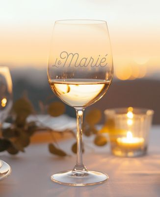 Verre à vin Le marié - Apéro, EVG, Cadeaux Couple, Mariage