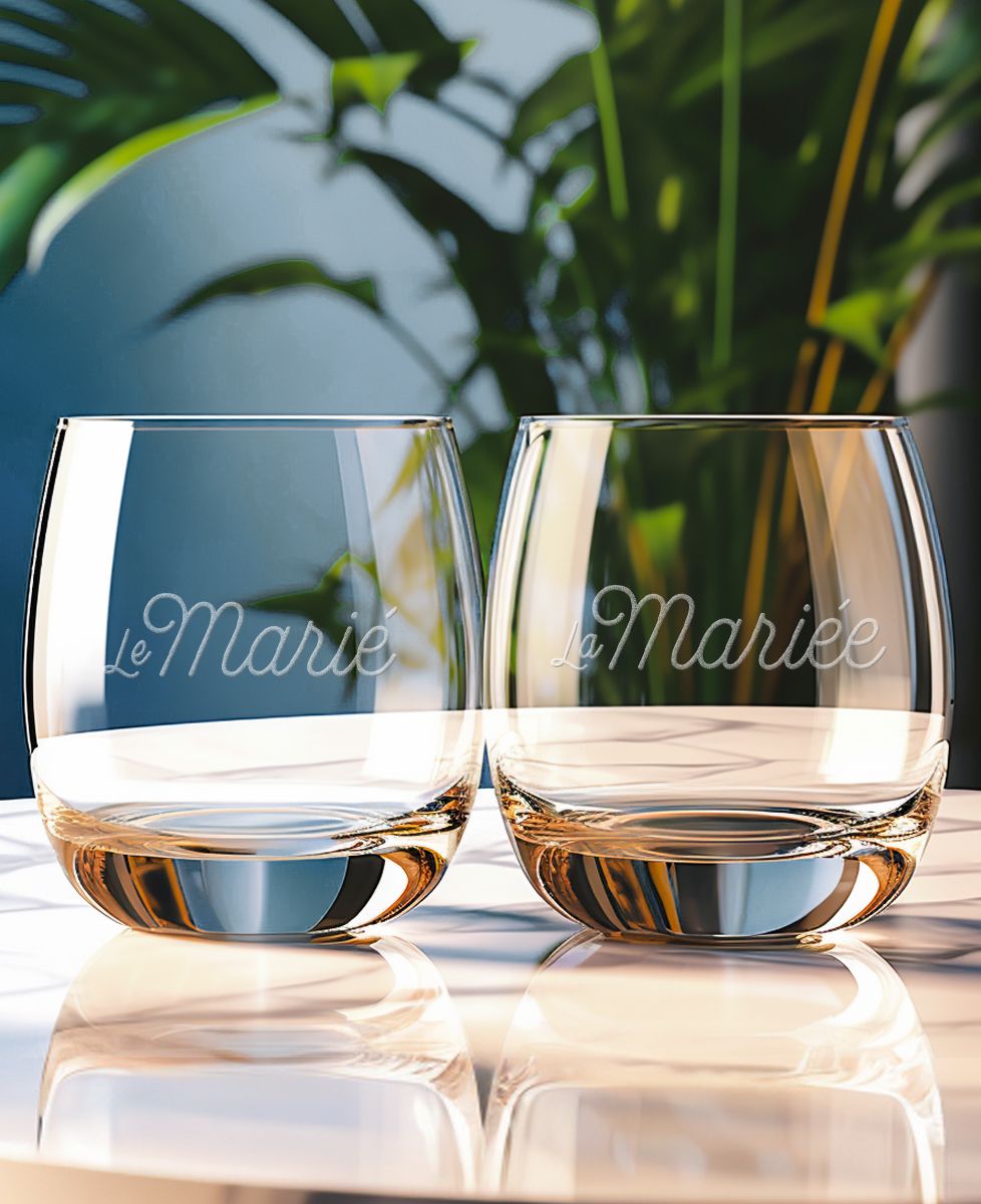 Verre à whisky Le marié - Apéro, EVG, Cadeaux Couple, Mariage