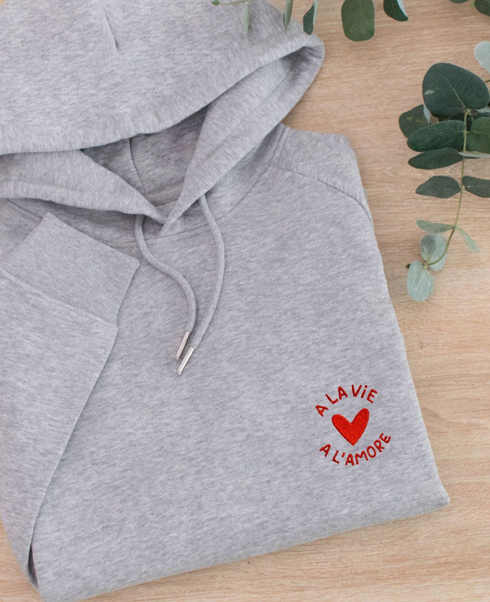Hoodie femme A la vie a l'amore - Cadeaux Couple