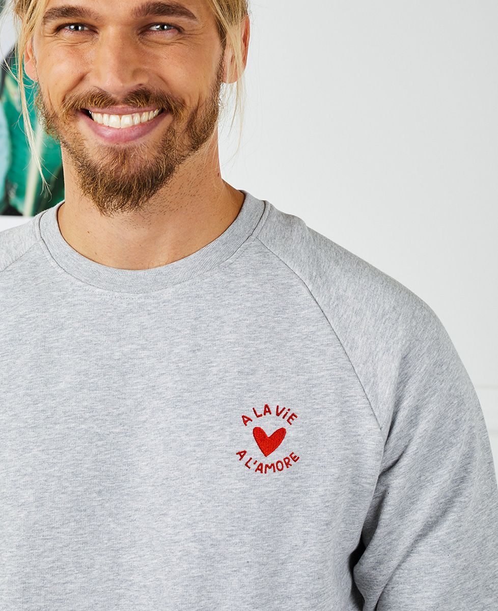 Sweatshirt homme A la vie a l'amore - Cadeaux Couple