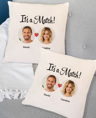 Kissen It's a match personalisieren - Geschenke für Paare