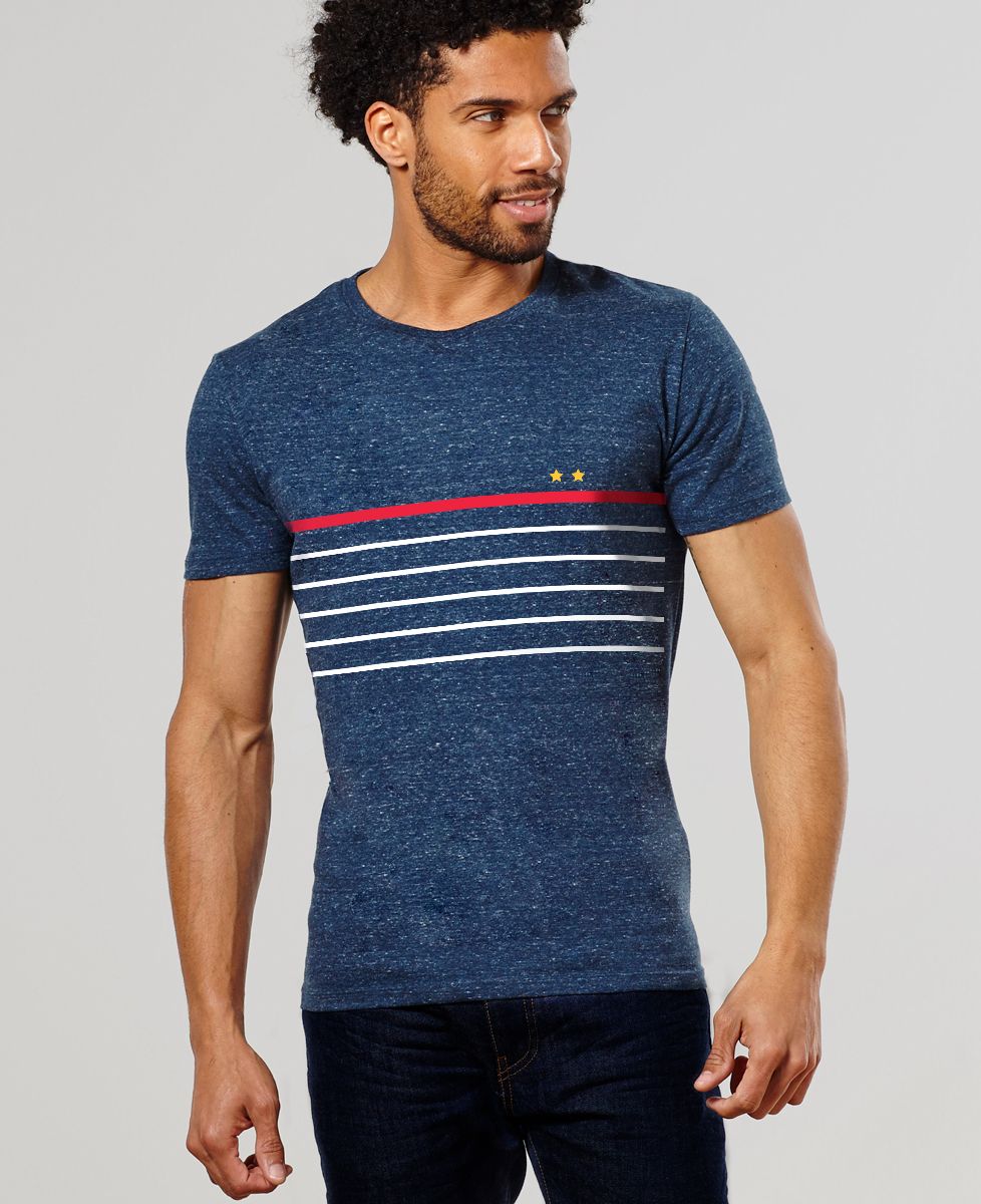 T-Shirt homme Deux étoiles à la française