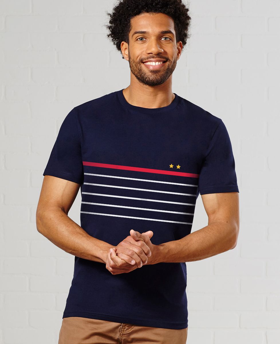 T-Shirt homme Deux étoiles à la française