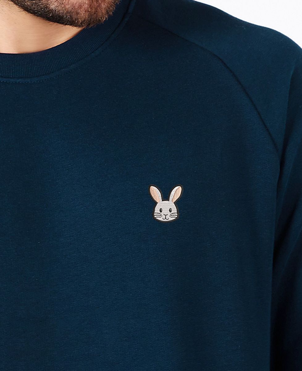 Sweatshirt homme Picto Lapin brodé