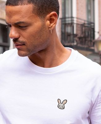 T-Shirt für Männer Picto Gesticktes Kaninchen
