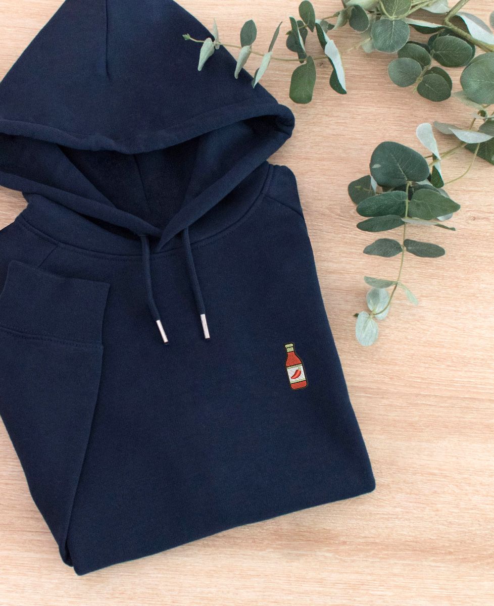 Hoodie per lei Salsa piccante Picto ricamata