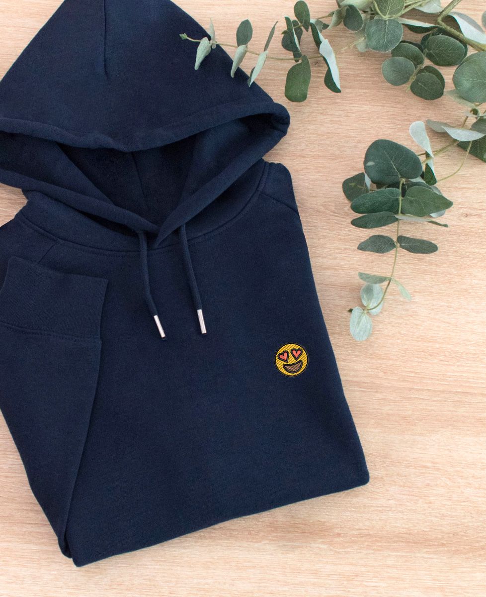 Hoodie femme Picto Amoureux brodé