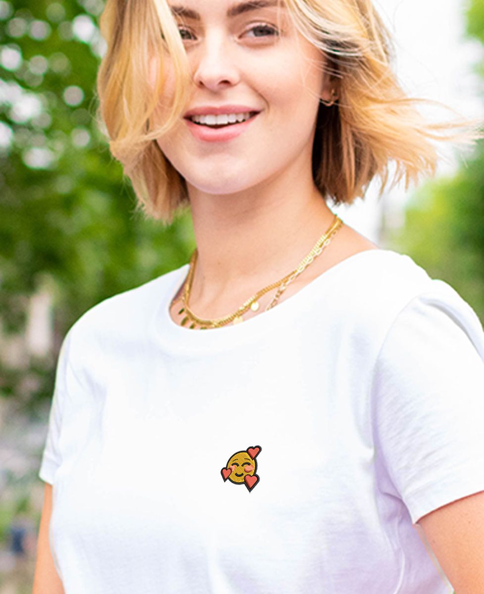 T-shirt femme Picto In Love brodé