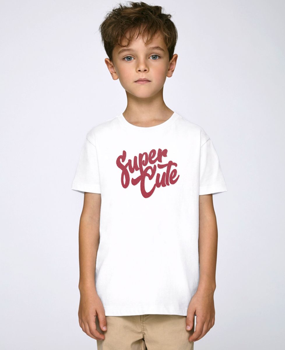 T-Shirt enfant Super Cute (effet velours)