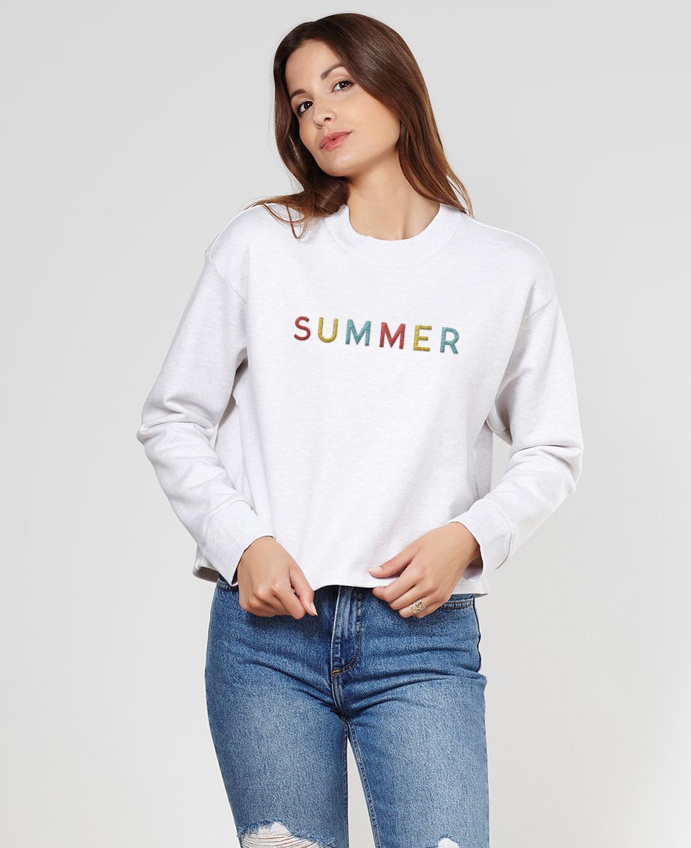 Sweat Summer Brode Madame Tshirt Mode Femme