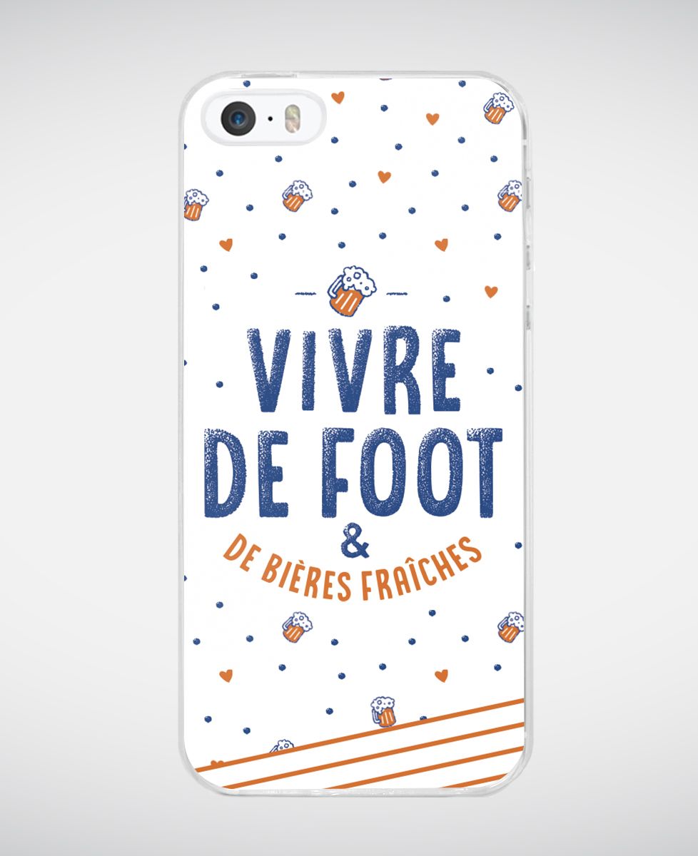 Coque smartphone Vivre de foot