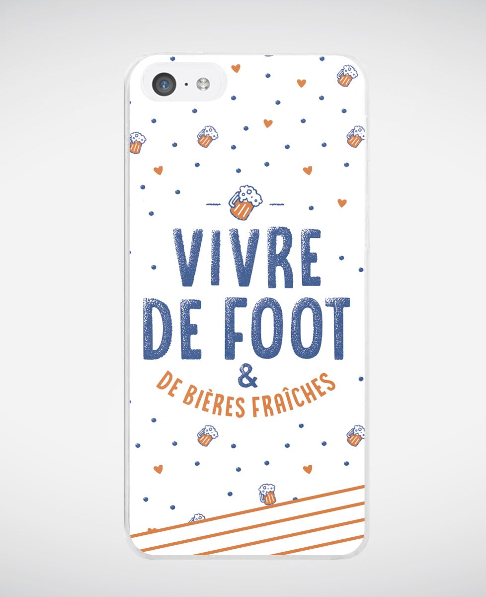 Coque smartphone Vivre de foot
