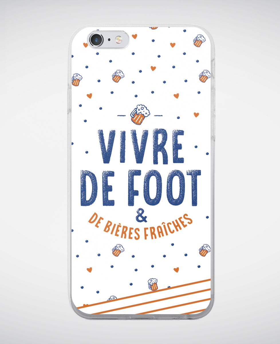 Coque smartphone Vivre de foot
