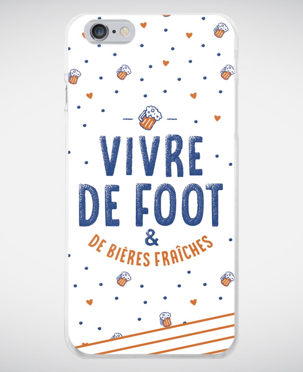Coque smartphone Vivre de foot
