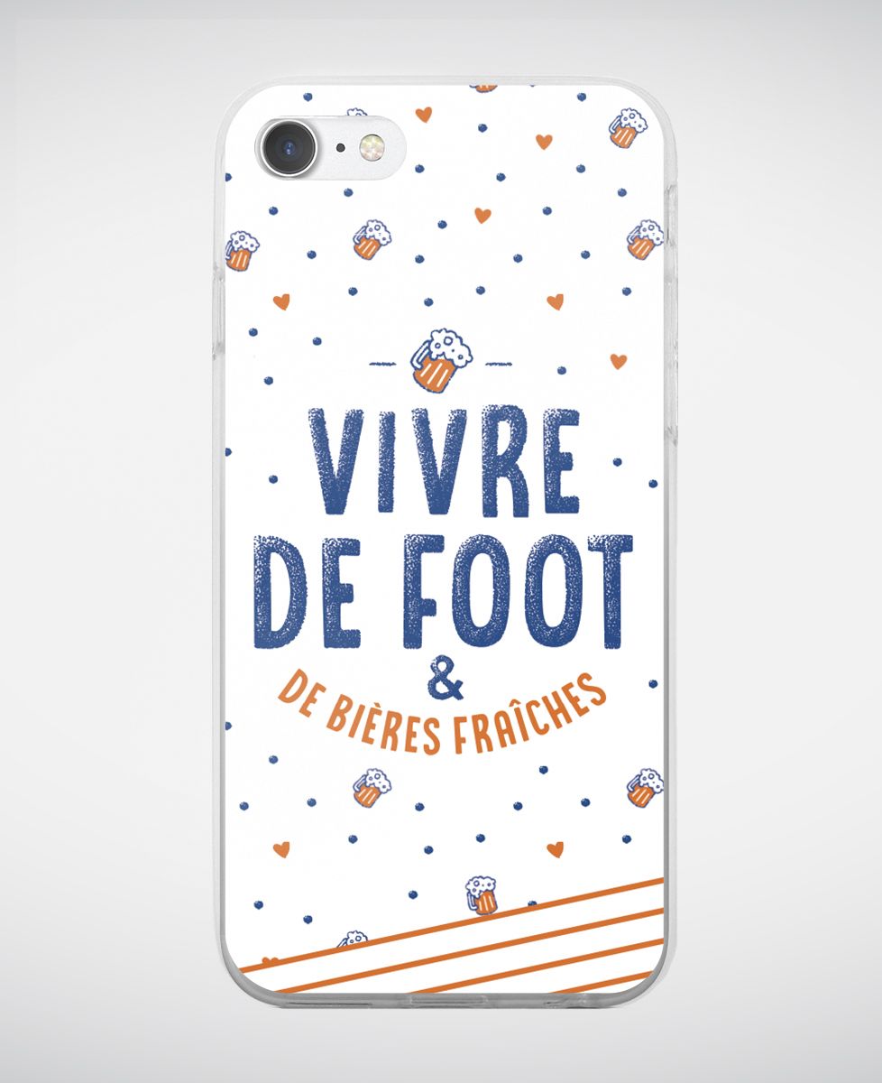 Coque smartphone Vivre de foot