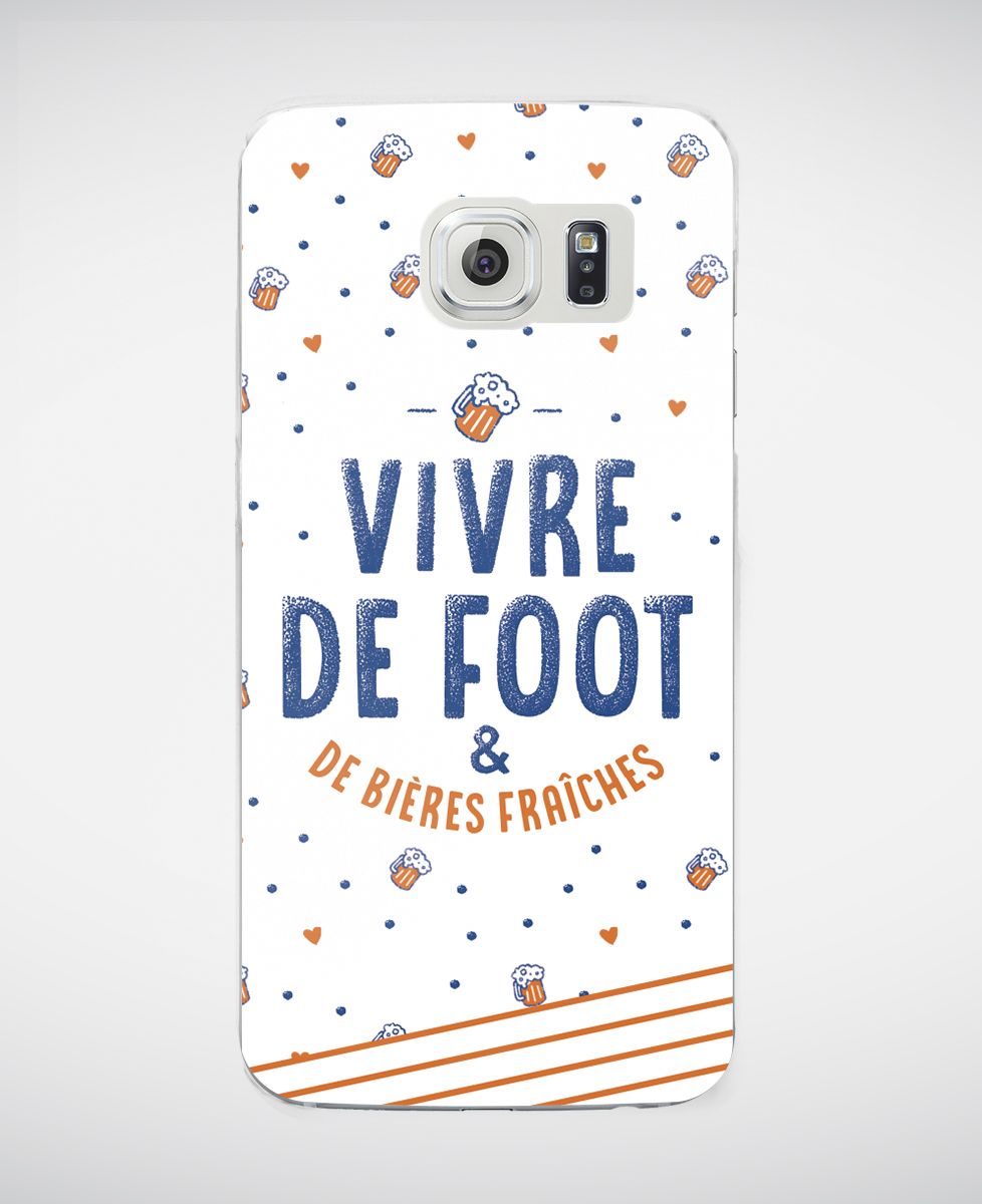 Coque smartphone Vivre de foot