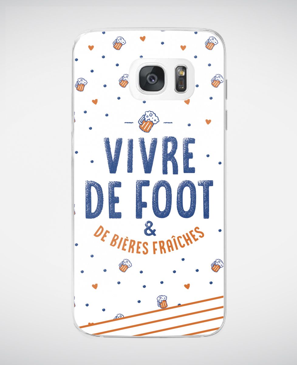Coque smartphone Vivre de foot