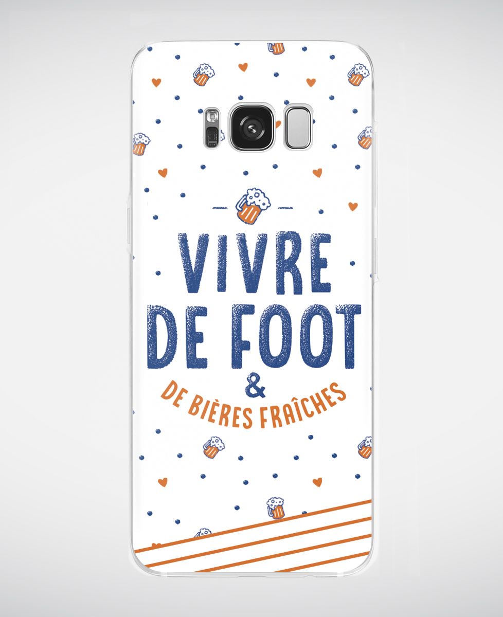 Coque smartphone Vivre de foot