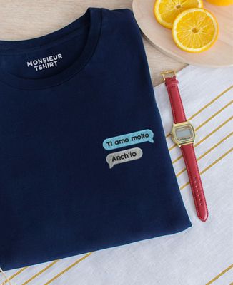 T-shirt per lei Testo ricamato personalizzato - Regali per coppie
