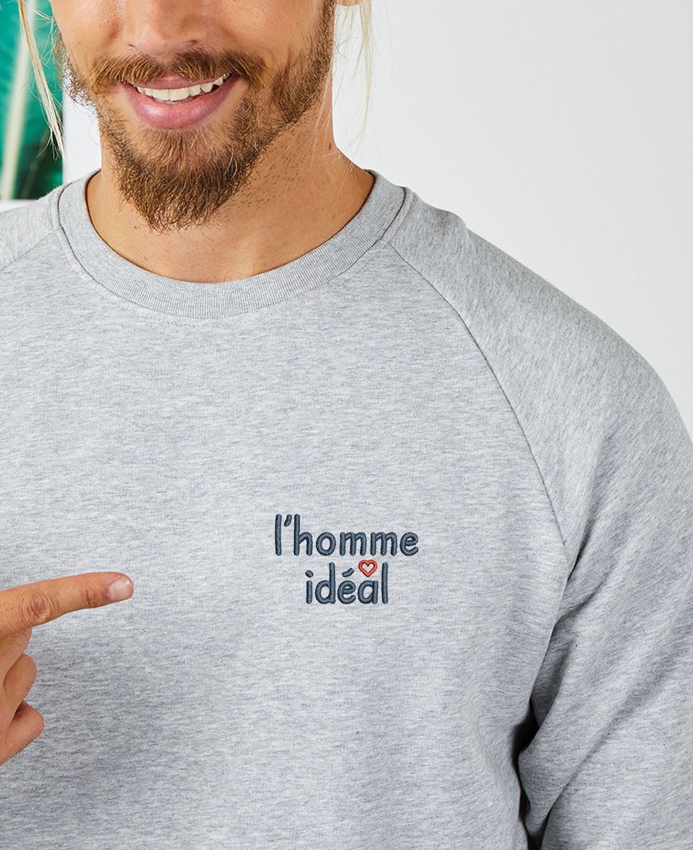 Sweatshirt homme L'homme idéal (brodé)