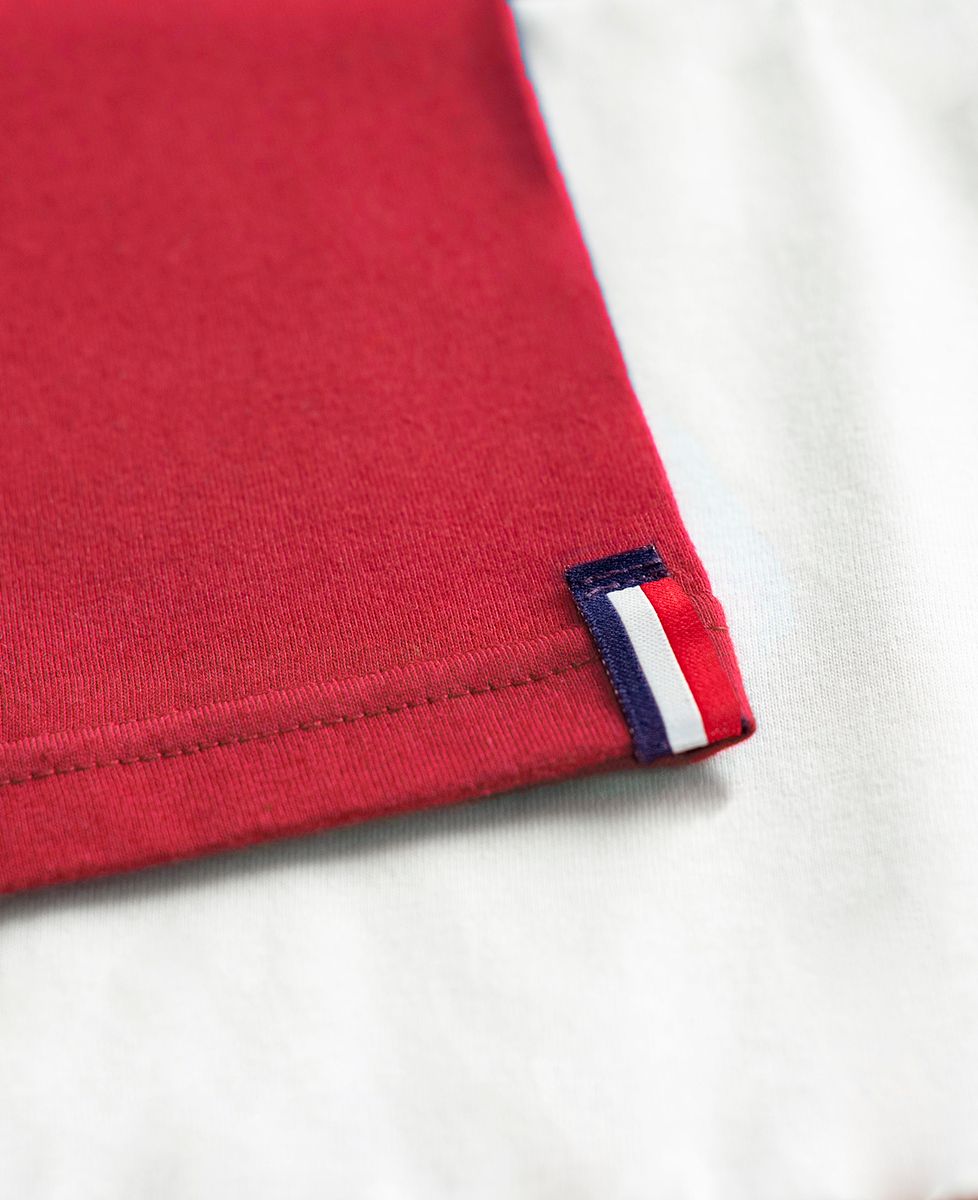 T-Shirt homme Vélo tricolore (brodé)