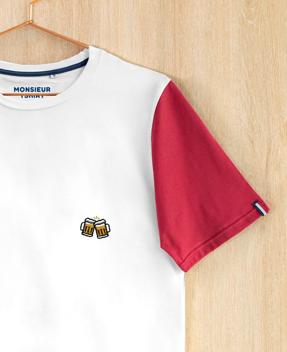 T-Shirt homme Pintes de bière (brodé)