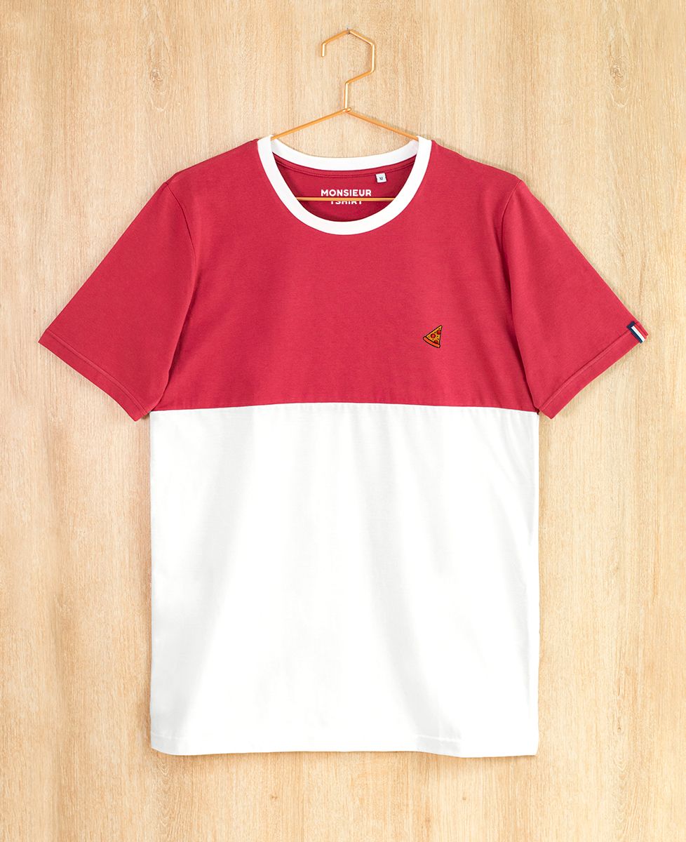 T-Shirt homme Pizza (brodé)