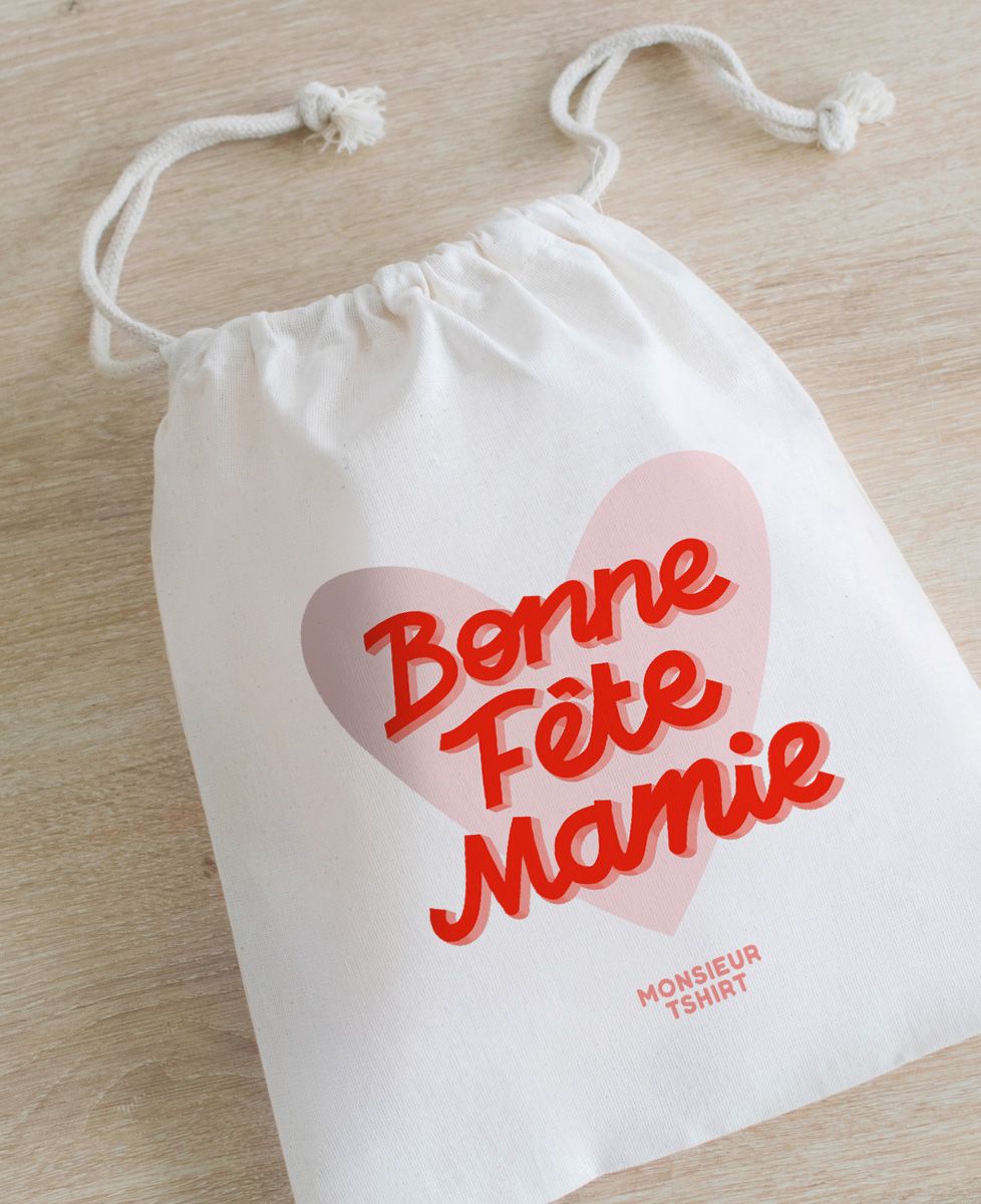 Emballage Pochon Bonne fête Mamie