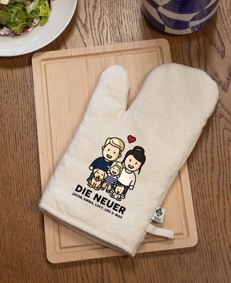 Handschuh Figuren Familie personalisieren - Papa-Geschenke, Geschenke Mama