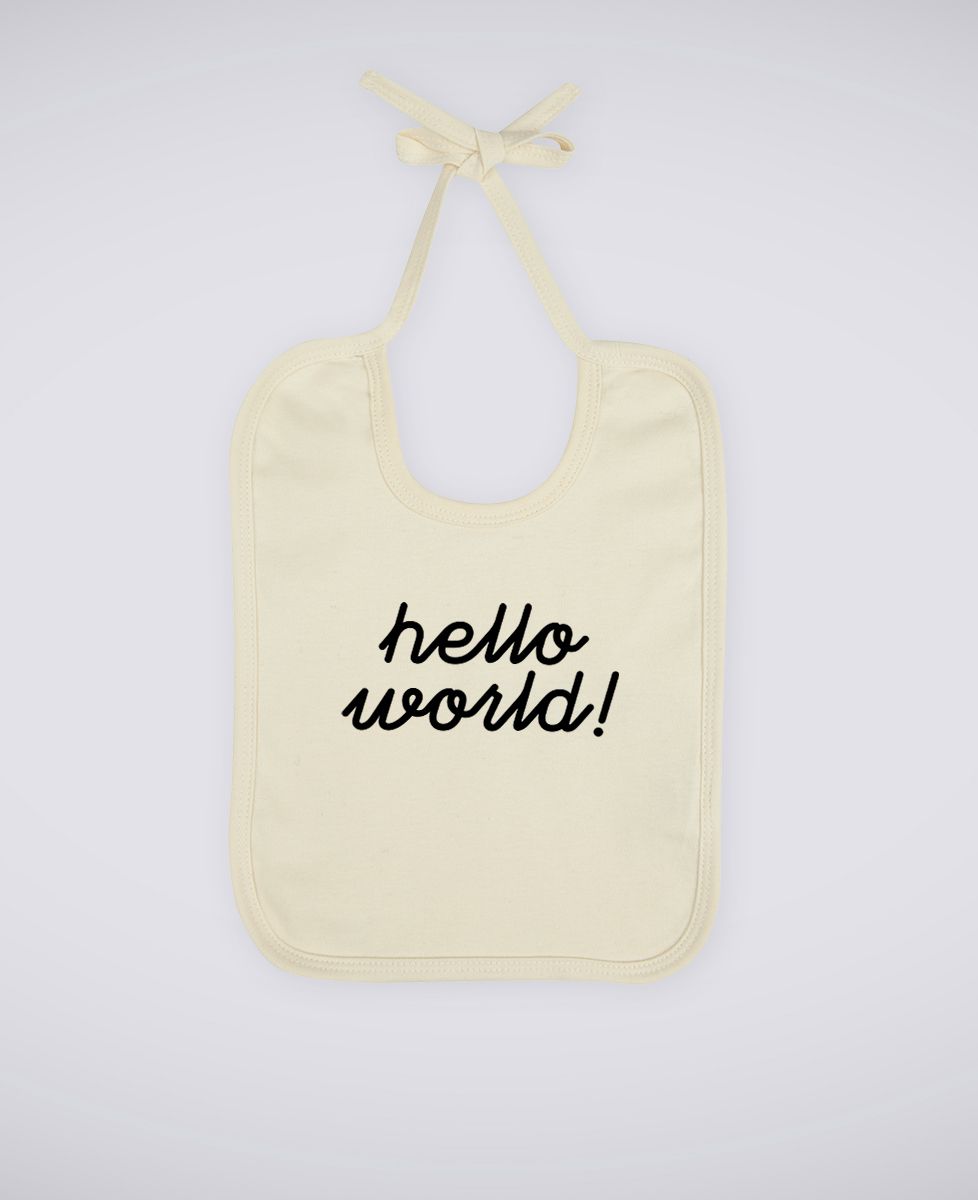 Bavoir Hello World