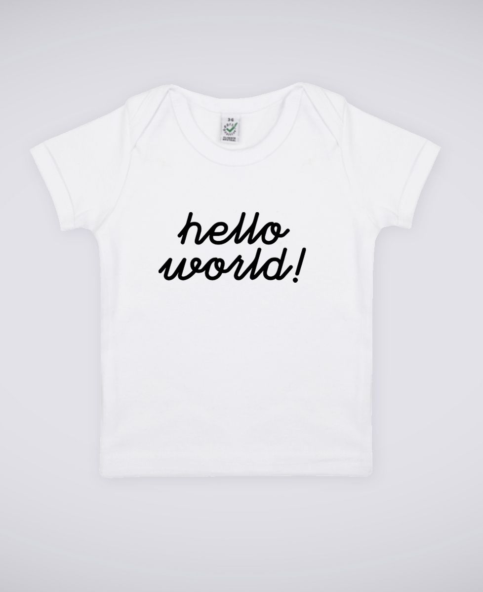 T-Shirt bébé Hello World