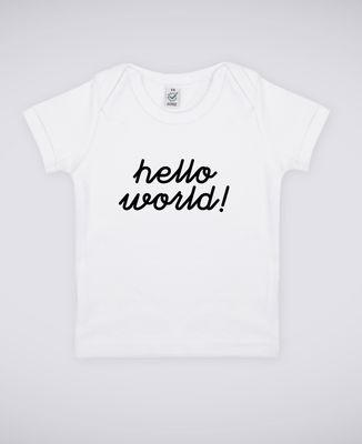 T-Shirt bébé Hello World