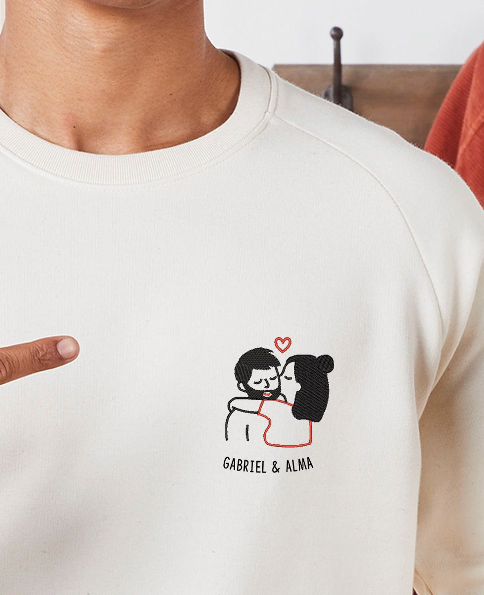 Felpa Con Cappuccio Personalizzata Con Ricamo Di Data E Iniziale In Numeri Romani Regalo Unico Per Anniversario