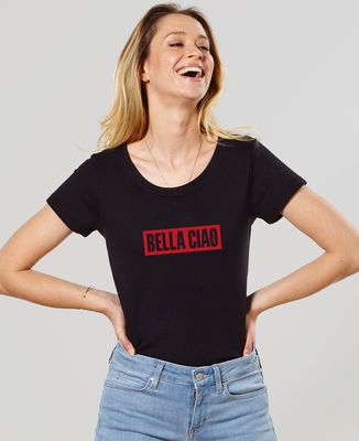 T-Shirt femme Bella Ciao (effet velours)