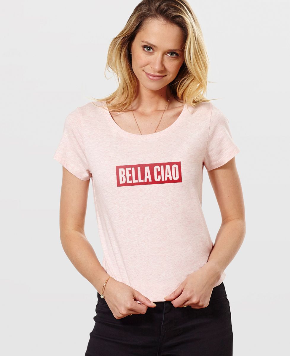 T-Shirt femme Bella Ciao (effet velours)