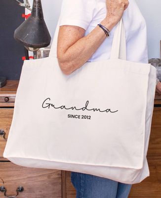 XXL Tote bags Grandma since customized year - Grandma's gifts